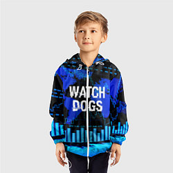 Ветровка с капюшоном детская Watch Dogs, цвет: 3D-белый — фото 2