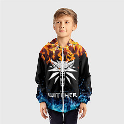 Ветровка с капюшоном детская The Witcher, цвет: 3D-белый — фото 2