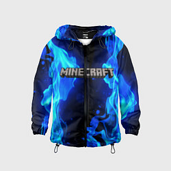 Ветровка с капюшоном детская MINECRAFT, цвет: 3D-черный