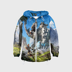 Ветровка с капюшоном детская HORIZON ZERO DAWN, цвет: 3D-белый