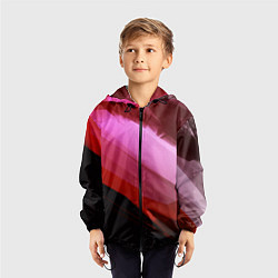 Ветровка с капюшоном детская Gradi End, цвет: 3D-черный — фото 2