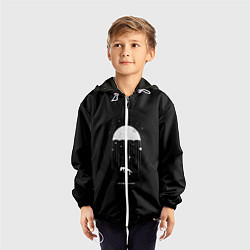 Ветровка с капюшоном детская The umbrella academy, цвет: 3D-белый — фото 2