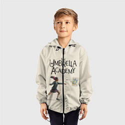 Ветровка с капюшоном детская The umbrella academy, цвет: 3D-черный — фото 2