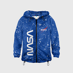 Ветровка с капюшоном детская NASA НАСА, цвет: 3D-черный