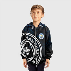 Ветровка с капюшоном детская Manchester City, цвет: 3D-белый — фото 2