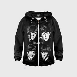 Ветровка с капюшоном детская THE BEATLES, цвет: 3D-белый