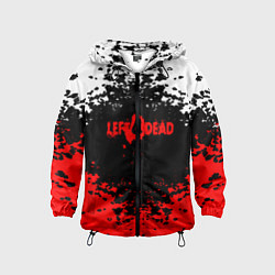 Ветровка с капюшоном детская Left 4 Dead, цвет: 3D-черный