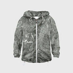Ветровка с капюшоном детская Grey, цвет: 3D-белый