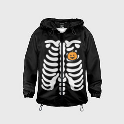 Ветровка с капюшоном детская Halloween, цвет: 3D-черный