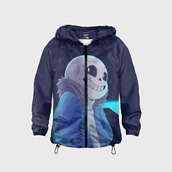 Ветровка с капюшоном детская UNDERTALE, цвет: 3D-черный