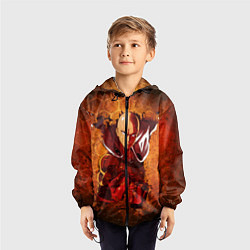 Ветровка с капюшоном детская Ванпанчмен, цвет: 3D-черный — фото 2