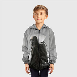 Ветровка с капюшоном детская Stalker, цвет: 3D-черный — фото 2