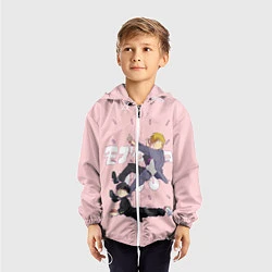 Ветровка с капюшоном детская Моб Психо 100, цвет: 3D-белый — фото 2