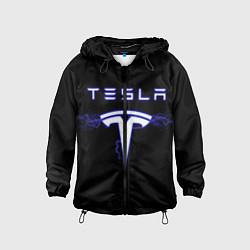 Ветровка с капюшоном детская TESLA, цвет: 3D-черный