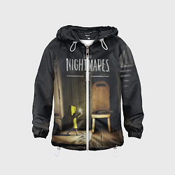 Ветровка с капюшоном детская Little Nightmares 2, цвет: 3D-белый