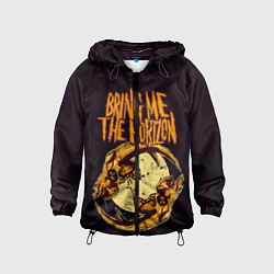 Ветровка с капюшоном детская BRING ME THE HORIZON, цвет: 3D-черный