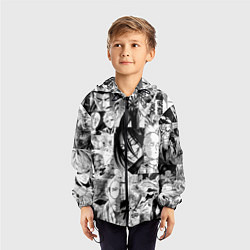 Ветровка с капюшоном детская One-Punch Man Ванпачмен, цвет: 3D-черный — фото 2