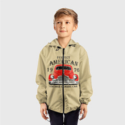 Ветровка с капюшоном детская AMERICAN CAR, цвет: 3D-черный — фото 2