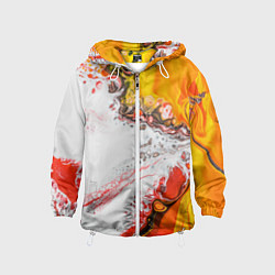 Детская ветровка Рисунок желтой краской