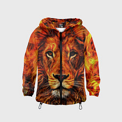 Ветровка с капюшоном детская LION, цвет: 3D-черный