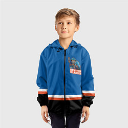 Ветровка с капюшоном детская New York Islanders, цвет: 3D-черный — фото 2