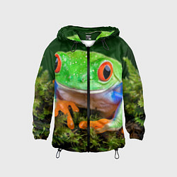 Детская ветровка Тропическая лягушка