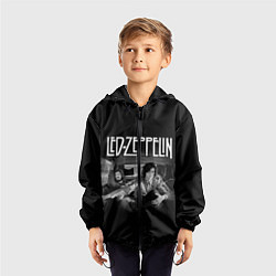 Ветровка с капюшоном детская Led Zeppelin, цвет: 3D-черный — фото 2