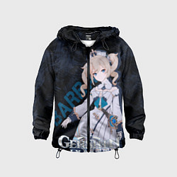 Ветровка с капюшоном детская Барбара Genshin Impact, цвет: 3D-черный