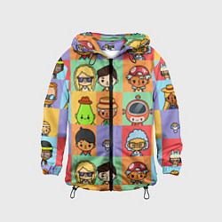 Ветровка с капюшоном детская TOCA BOCA WORLD HERO, цвет: 3D-черный