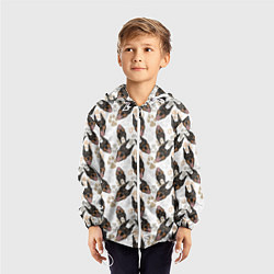 Ветровка с капюшоном детская Доберман Doberman, цвет: 3D-белый — фото 2