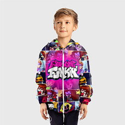 Ветровка с капюшоном детская FRIDAY NIGHT FUNKIN ФРИДЕЙ НАЙТ ФАНКИН, цвет: 3D-белый — фото 2