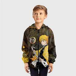 Ветровка с капюшоном детская ТОМИОКА SLAYER КЛИНОК, цвет: 3D-черный — фото 2