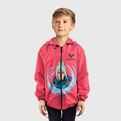 Ветровка с капюшоном детская Милаха Джетт, цвет: 3D-черный — фото 2