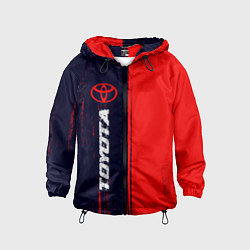 Ветровка с капюшоном детская TOYOTA Toyota Яркий, цвет: 3D-черный