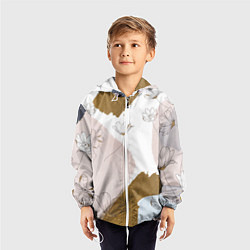 Ветровка с капюшоном детская Палитра на холсте, цвет: 3D-белый — фото 2