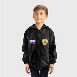 Ветровка с капюшоном детская ФОРМА РОССИИ RUSSIA UNIFORM, цвет: 3D-черный — фото 2