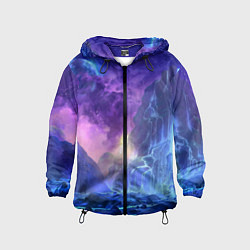 Детская ветровка Фантастический пейзаж Водопад Неон