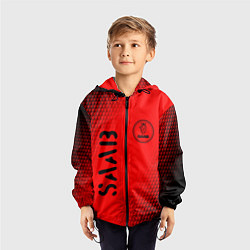 Ветровка с капюшоном детская СААБ SAAB Карбон FS, цвет: 3D-черный — фото 2