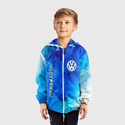 Ветровка с капюшоном детская VOLKSWAGEN Volkswagen Пламя, цвет: 3D-белый — фото 2