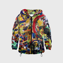 Детская ветровка Смелые экспрессивные мазки краски