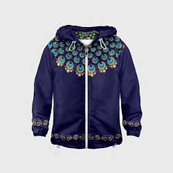 Детская ветровка Павлиньи перья с вензелями