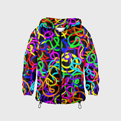 Детская ветровка Неоновый беспорядок