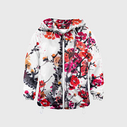 Детская ветровка Живописная ветка сакуры