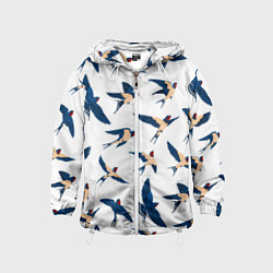 Детская ветровка Ласточки парят в небе