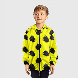 Ветровка с капюшоном детская Кротовуха, цвет: 3D-черный — фото 2