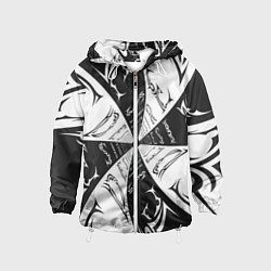 Ветровка с капюшоном детская Tribal tunnel, цвет: 3D-белый