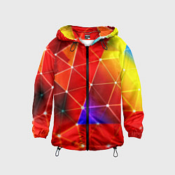 Детская ветровка Digital triangle abstract