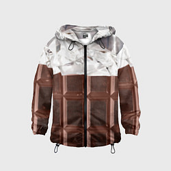 Детская ветровка Темная плитка шоколада в обертке