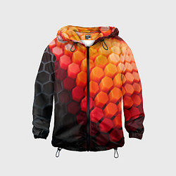 Детская ветровка Hexagon orange