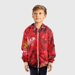 Ветровка с капюшоном детская Red fantasy, цвет: 3D-белый — фото 2